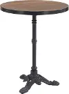 Arcore Black and Brown Outdoor Bistro Table