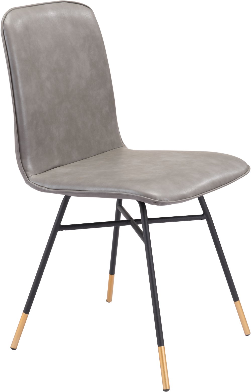 Grumo Gray Faux Leather Dining Chair