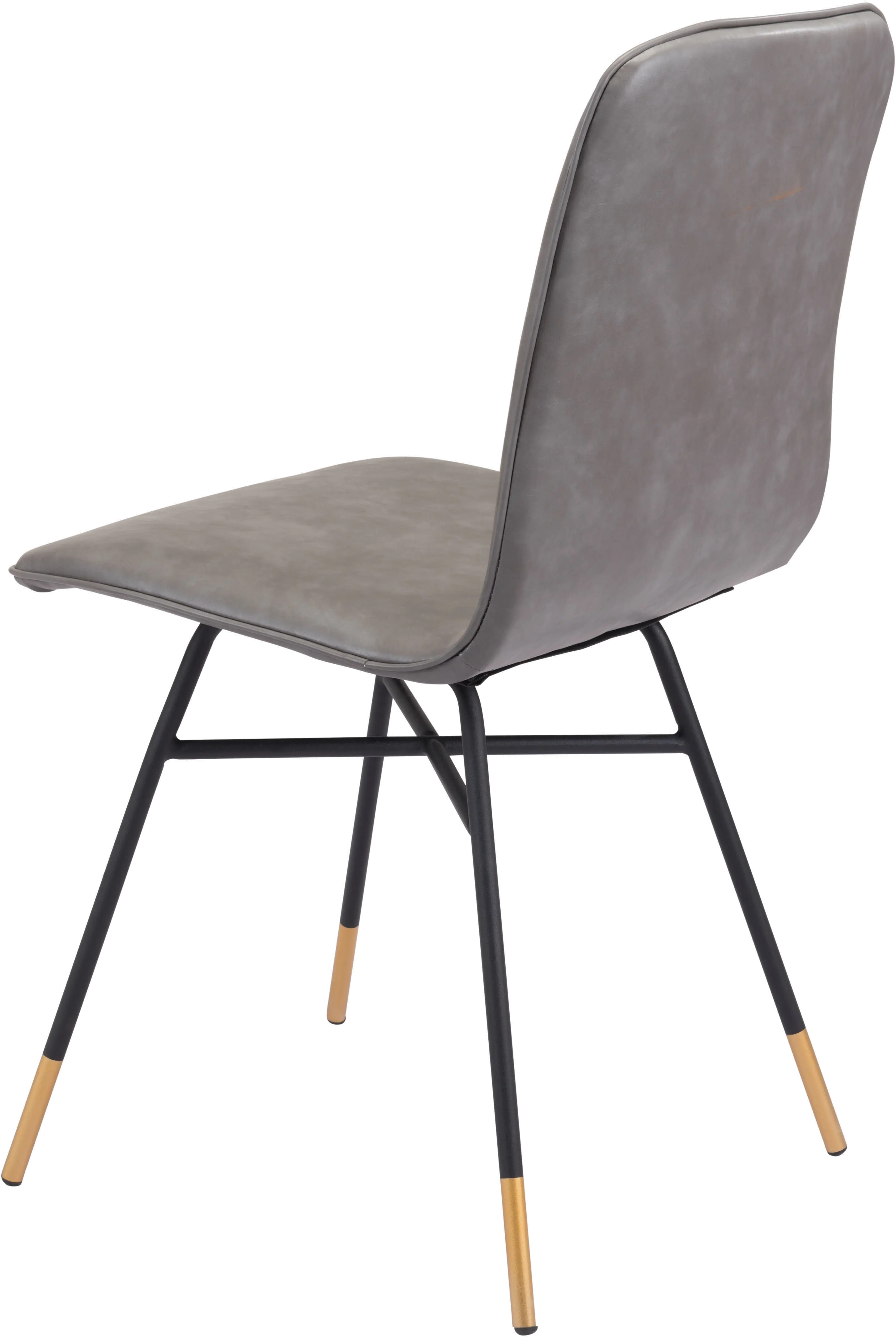 Grumo Gray Faux Leather Dining Chair-6