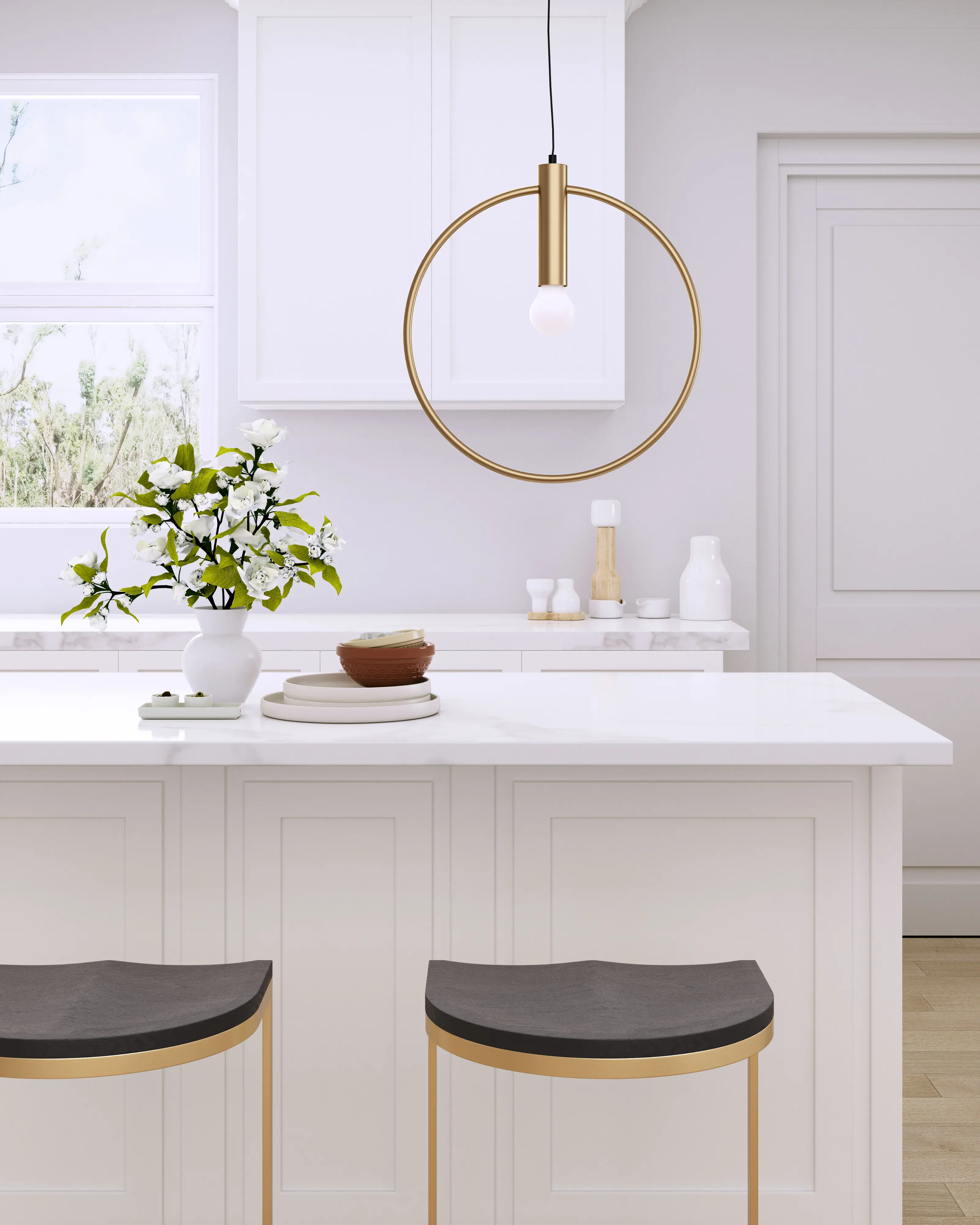 Fagnano Modern Brass Ceiling Lamp-2