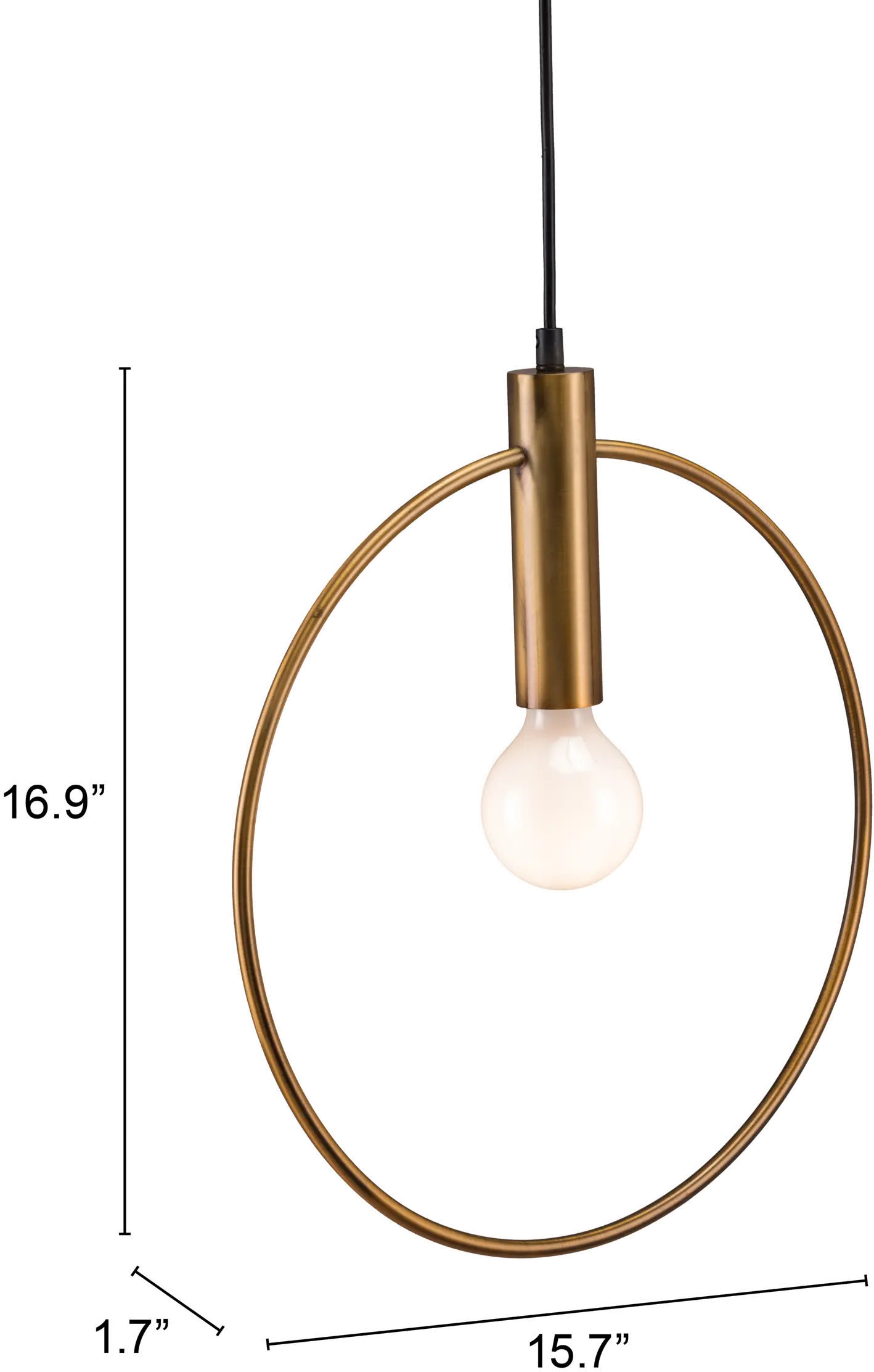 Fagnano Modern Brass Ceiling Lamp-7
