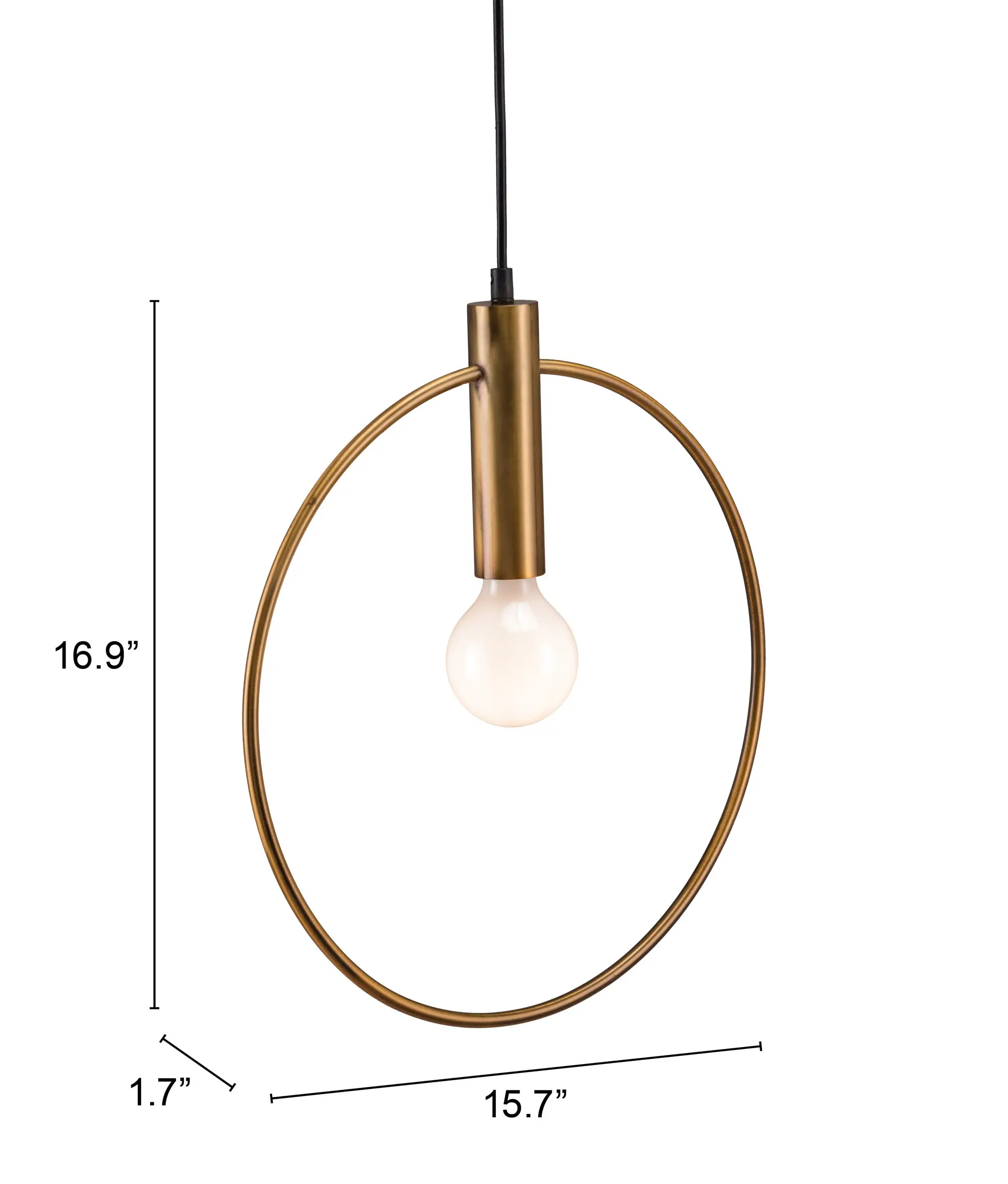 Fagnano Modern Brass Ceiling Lamp-7