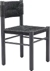 Calvizzano Black Outdoor Dining Chairs, Set of 2