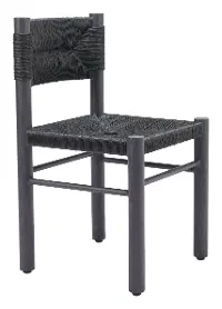 Calvizzano Black Outdoor Dining Chairs, Set of 2