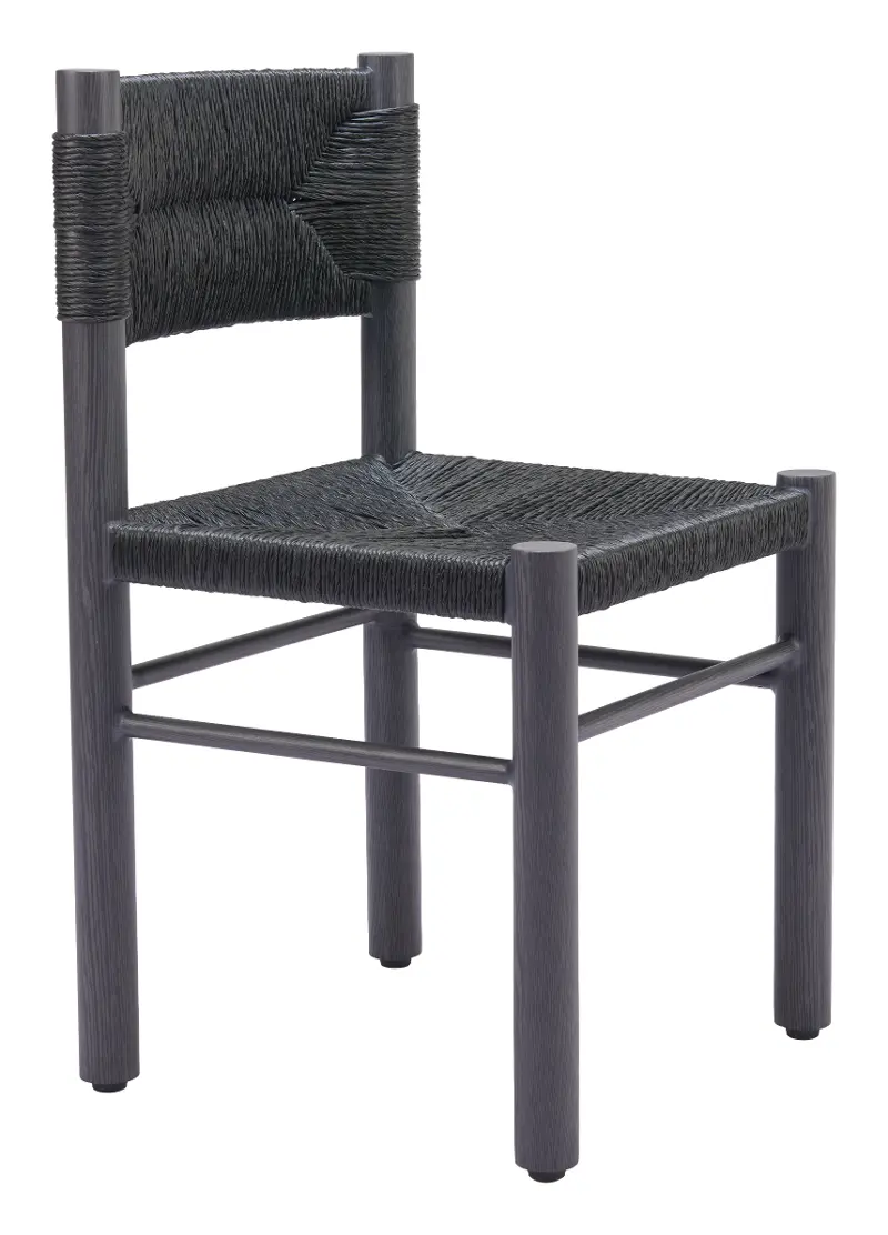 Calvizzano Black Outdoor Dining Chairs, Set of 2
