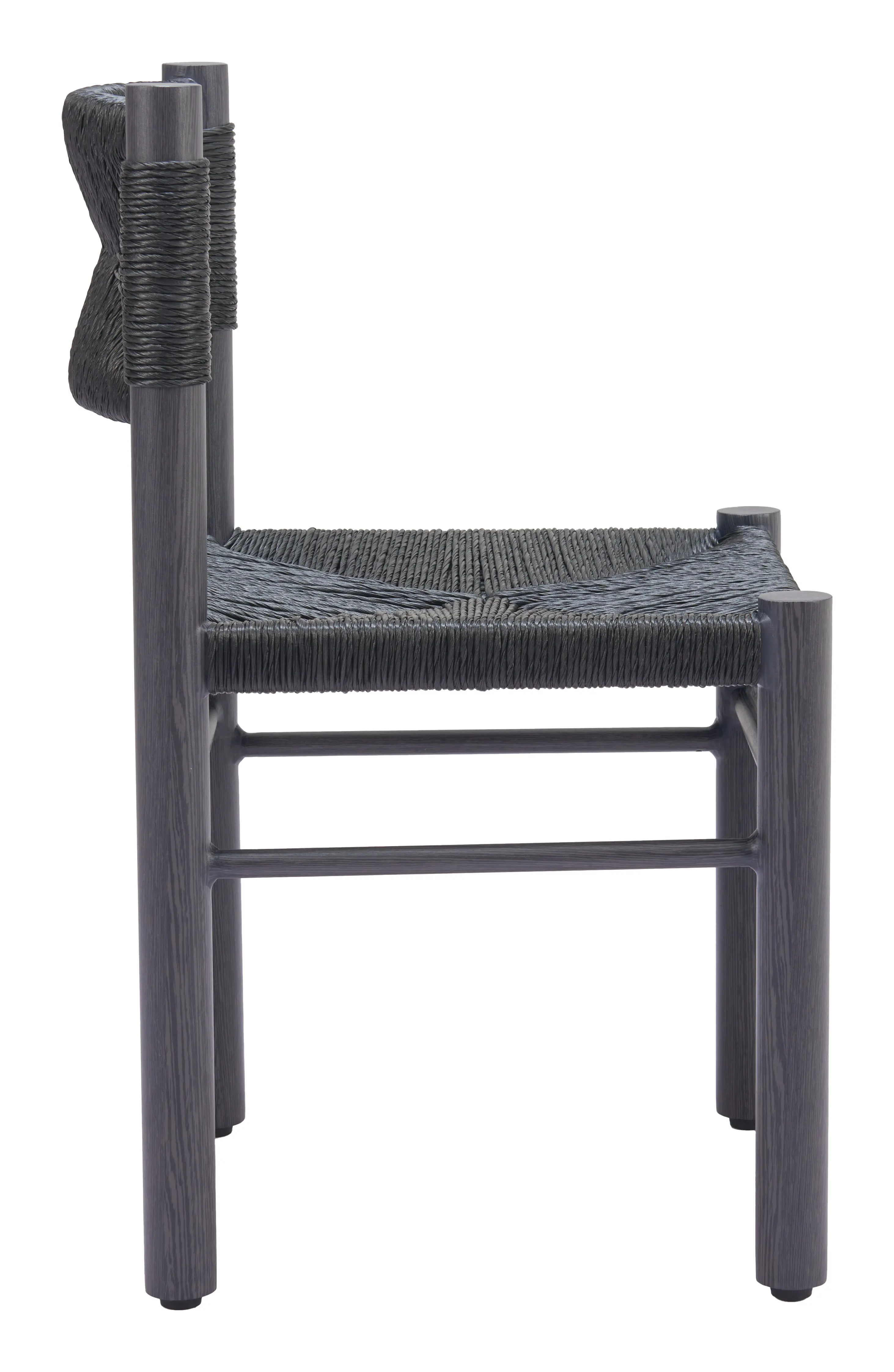 Calvizzano Black Outdoor Dining Chairs, Set of 2-4