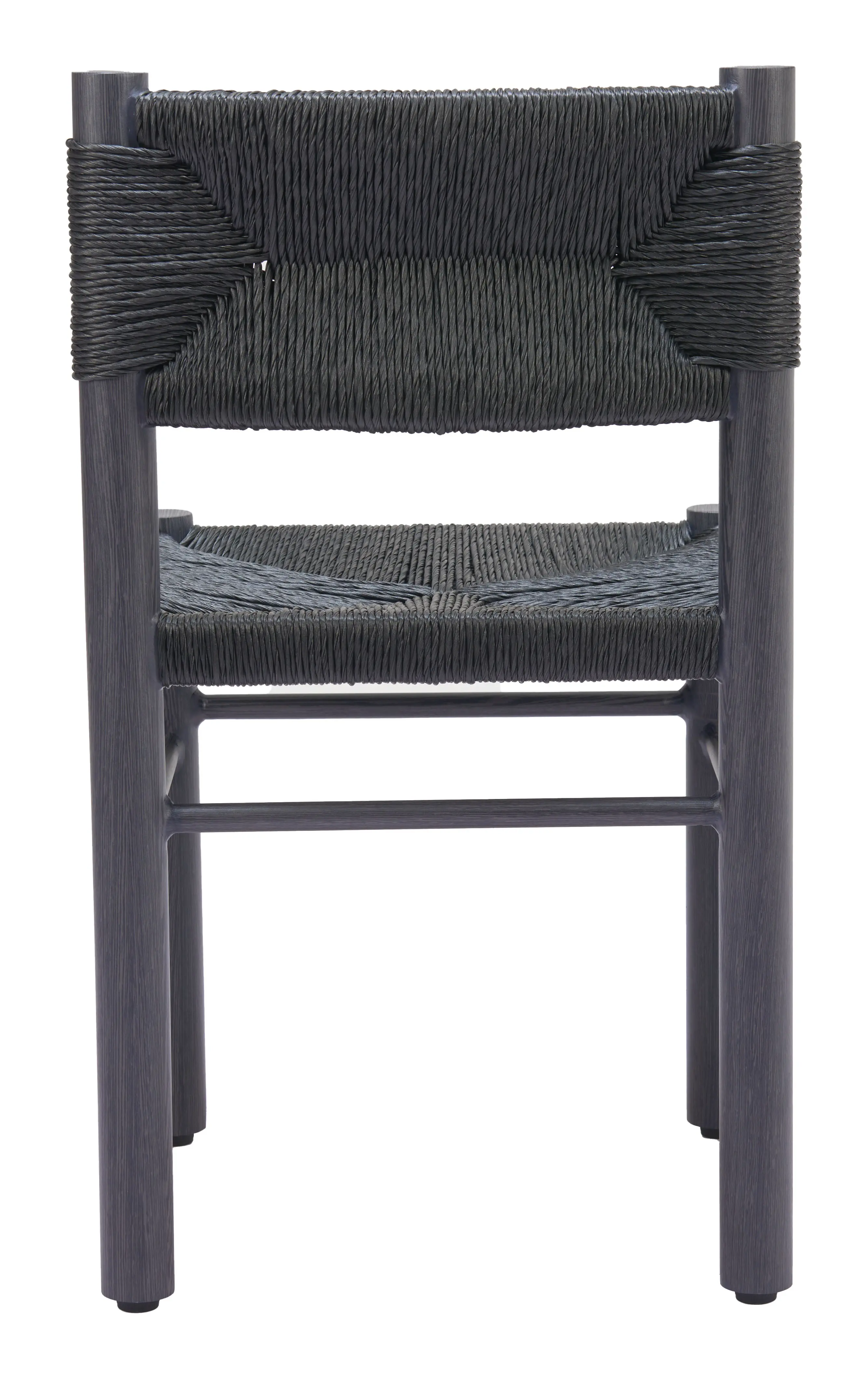 Calvizzano Black Outdoor Dining Chairs, Set of 2-5