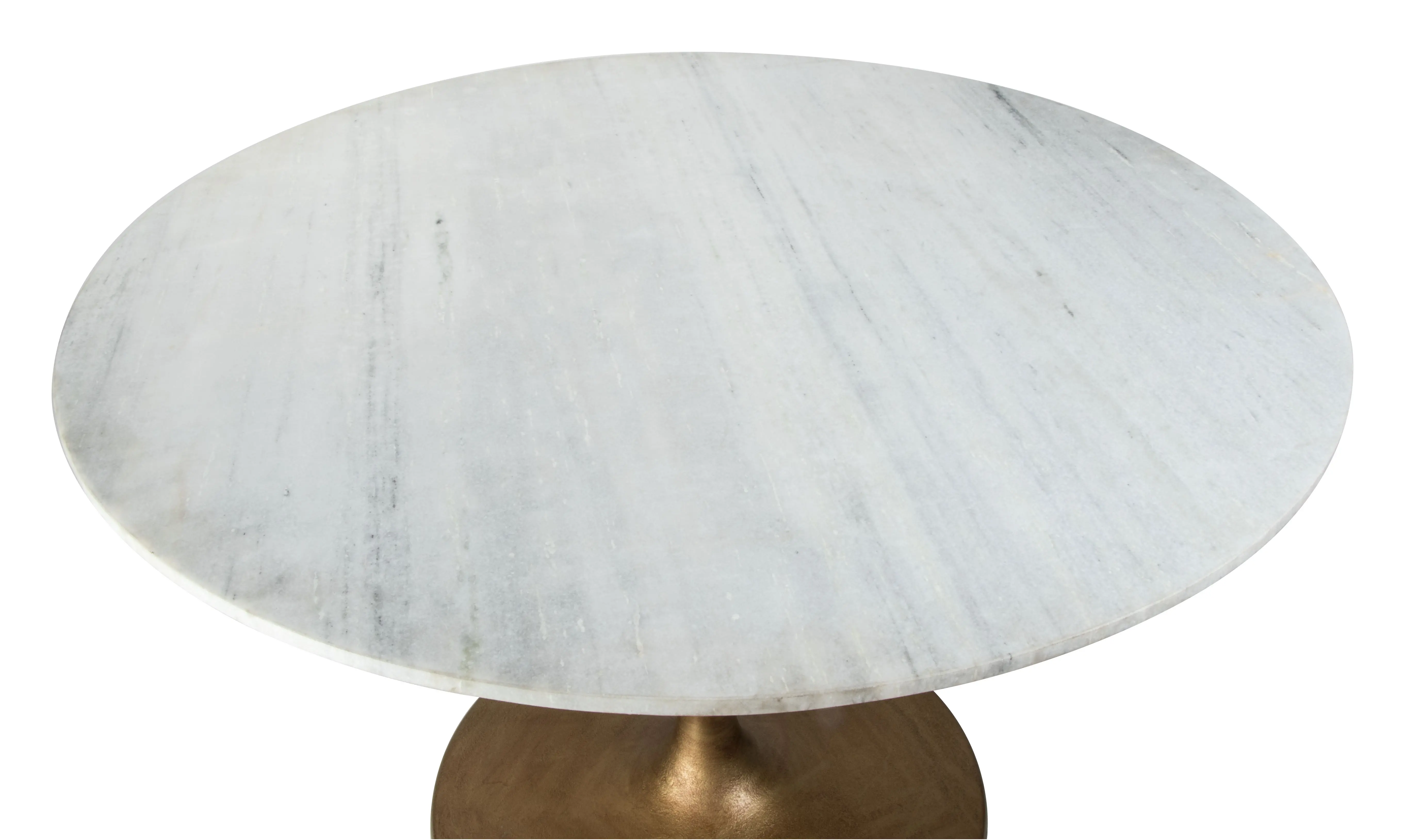 Biassono White Marble Round Dining Table-5
