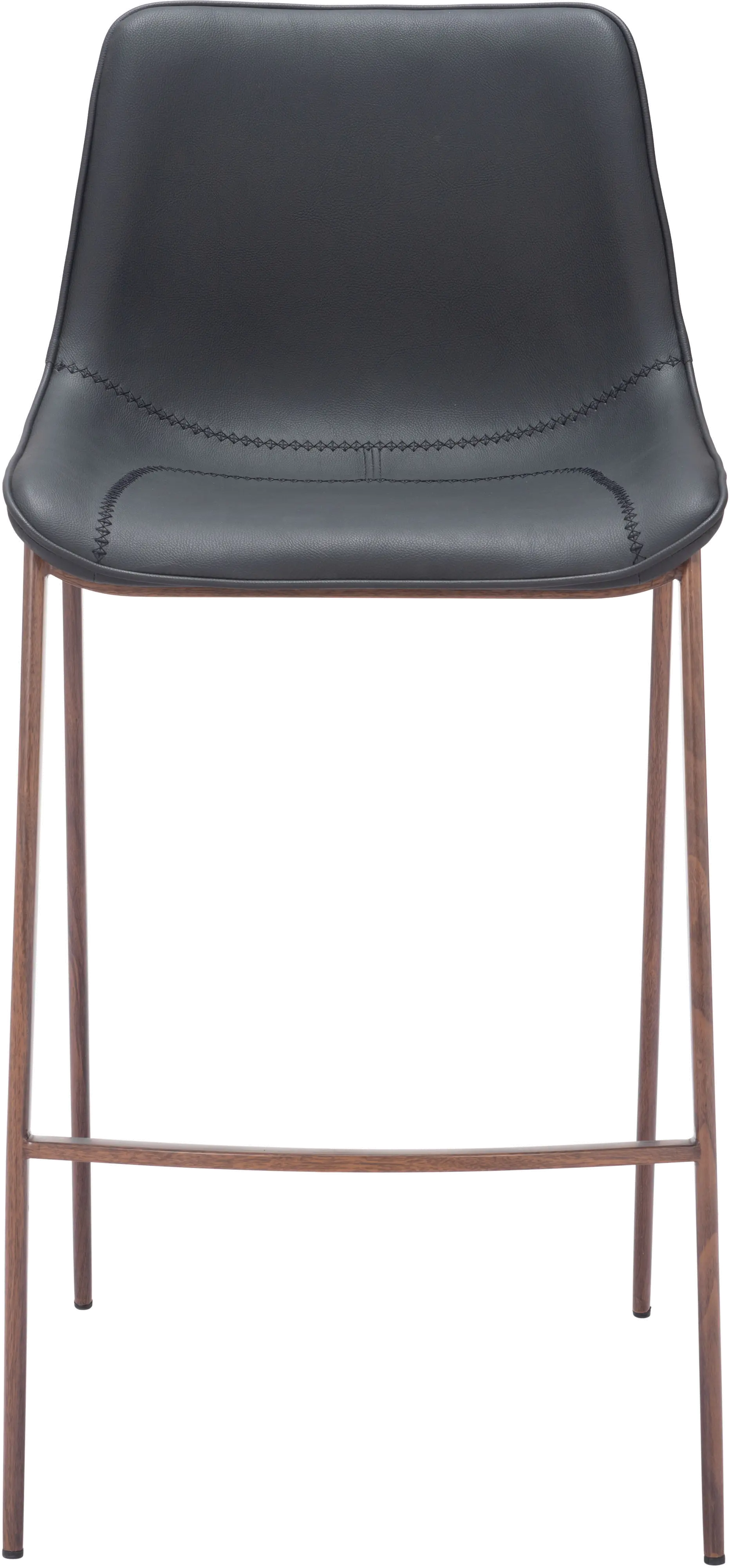 Vada Black Faux Leather Barstool-4