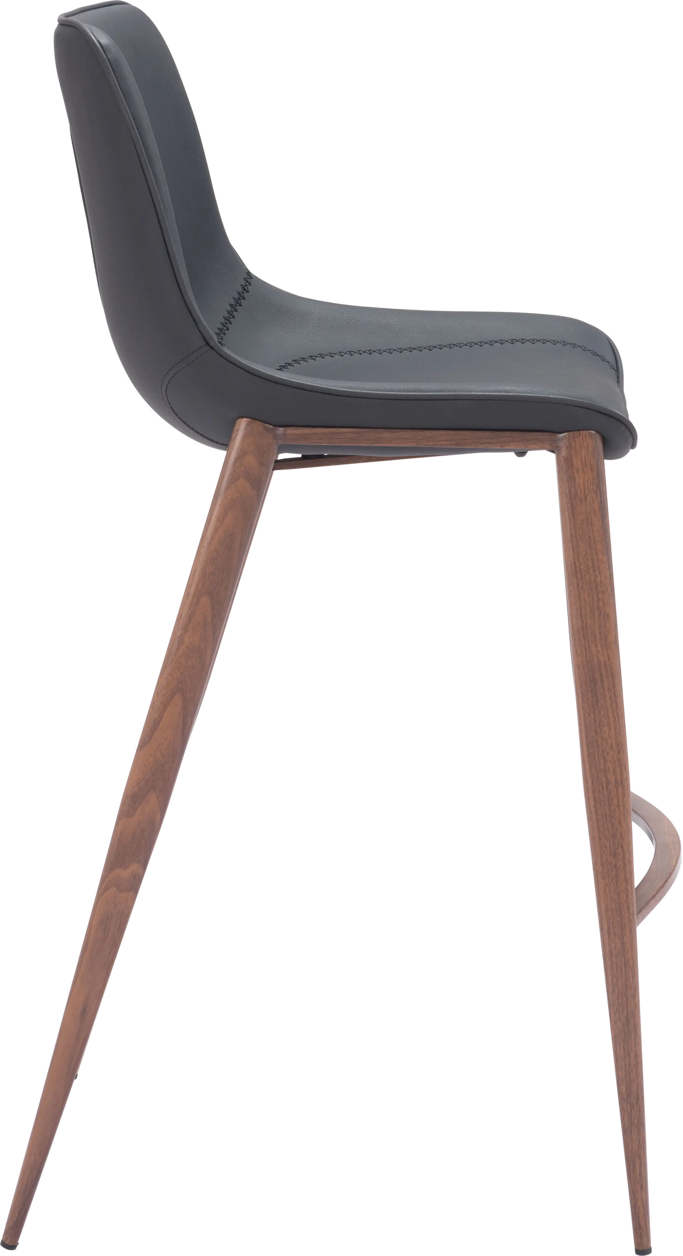 Vada Black Faux Leather Barstool-5
