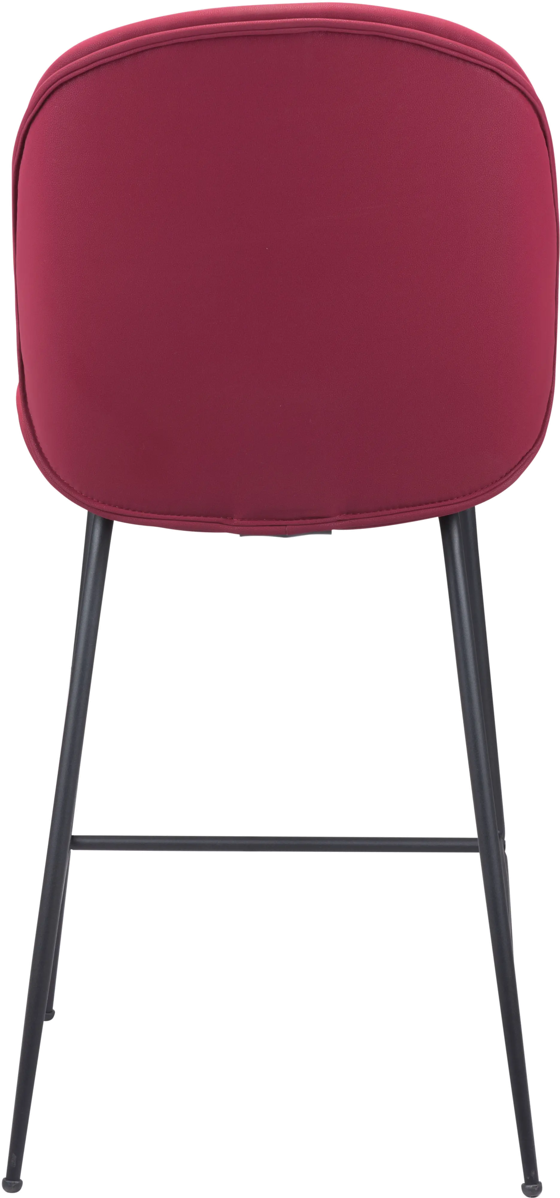 Toulouse Red Faux Leather Counter Stool-7