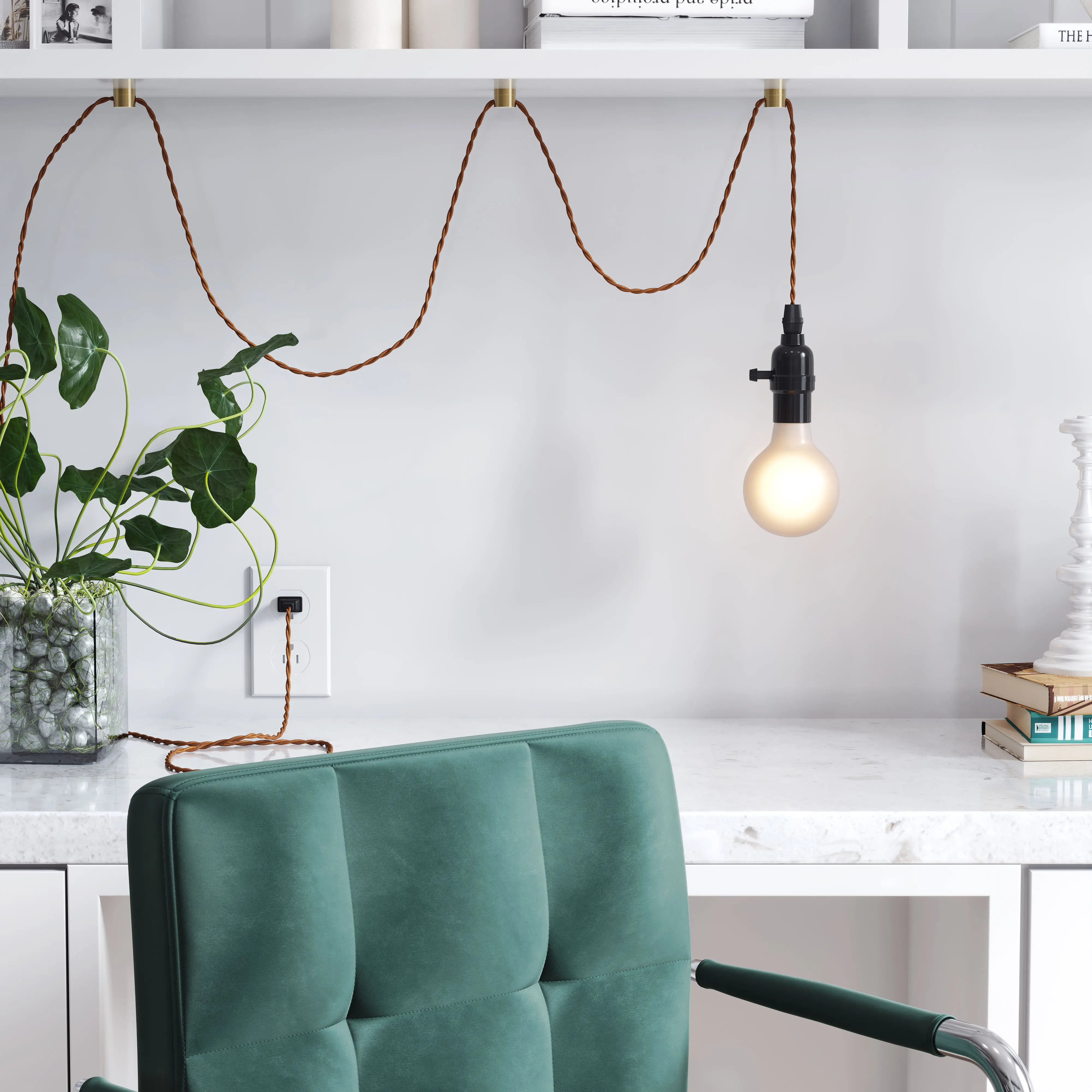 Lille Black Minimal Ceiling Lamp-1