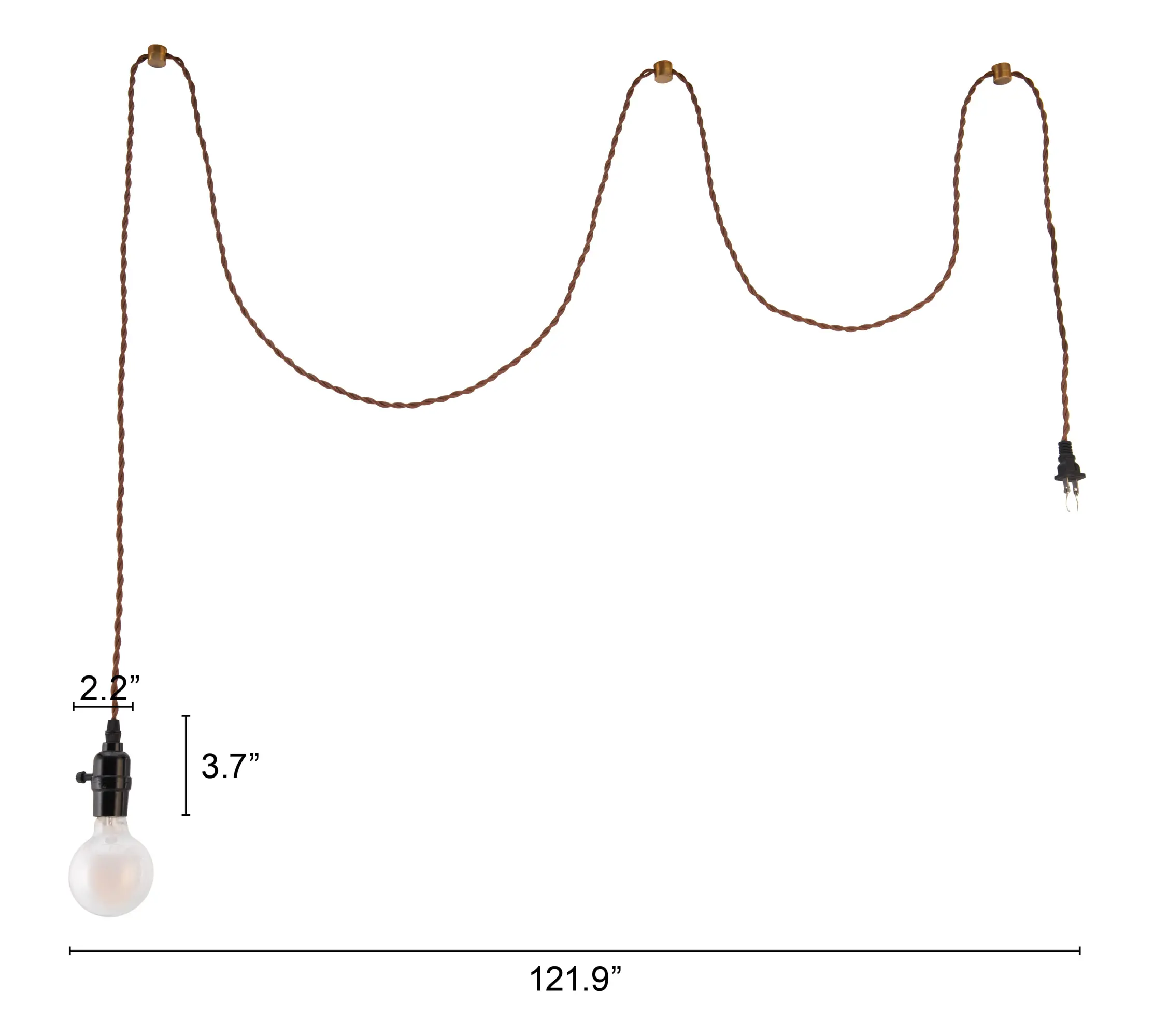 Lille Black Minimal Ceiling Lamp-4