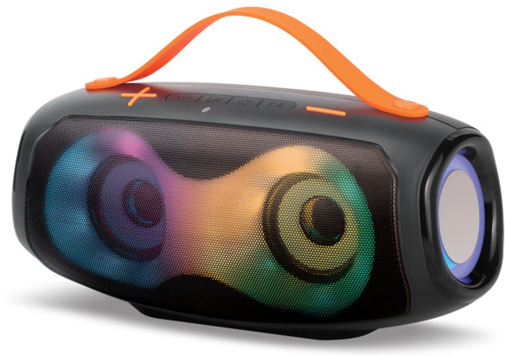 iLive IPX4 Splash Wireless Bluetooth Water-Resistant Speaker with LED Lights