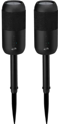 ISBW240BDL iLive Portable IPX6 Waterproof Wireless Speakers with Removable Yard Stakes