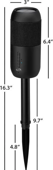 ISBW240BDL iLive Portable IPX6 Waterproof Wireless Speakers with Removable Yard Stakes-3