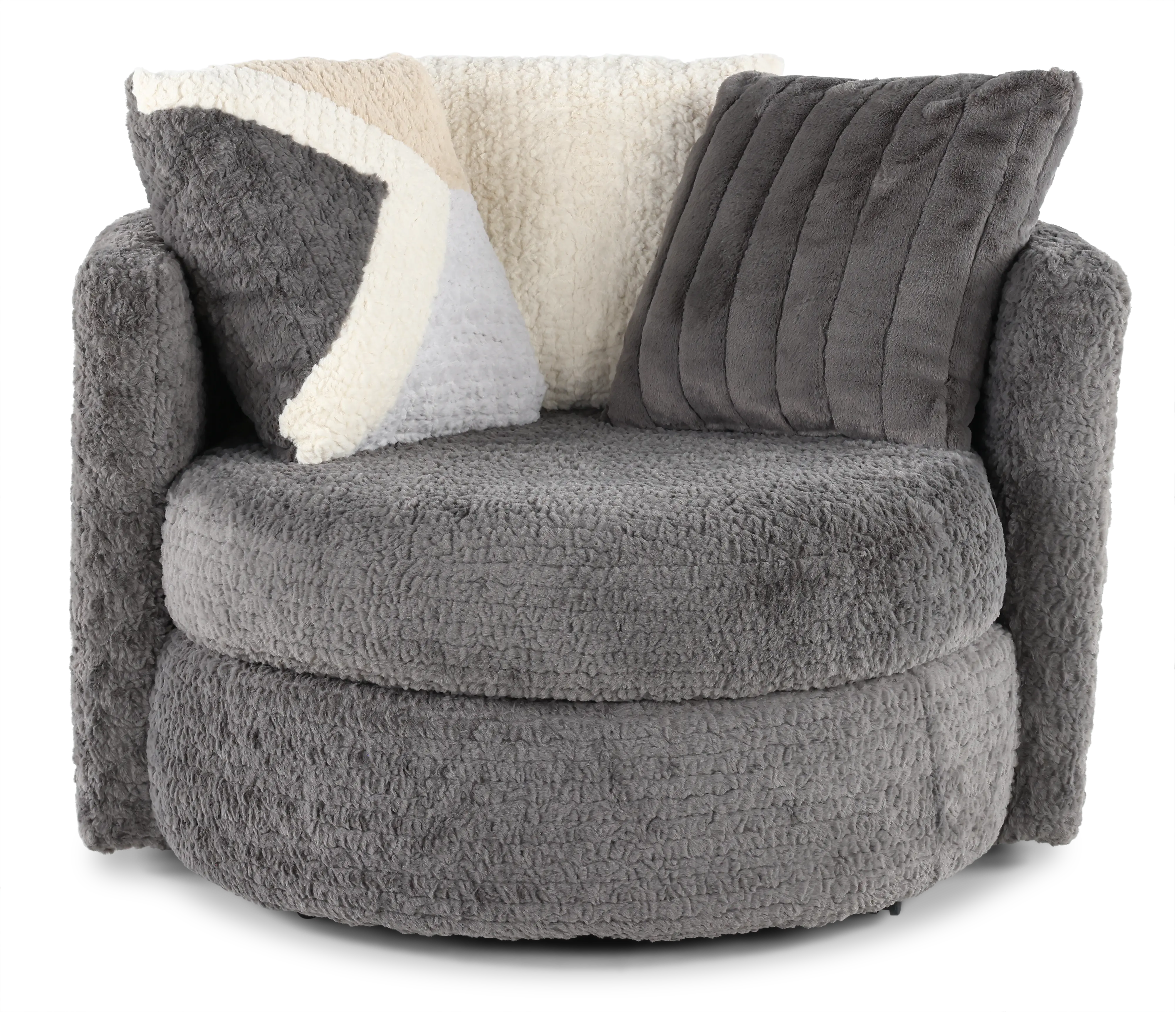 Hendrix Gray Swivel Chair-1