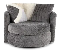 Hendrix Gray Swivel Chair