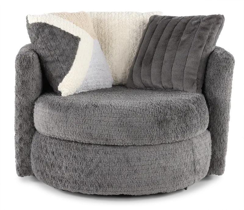Hendrix Gray Swivel Chair