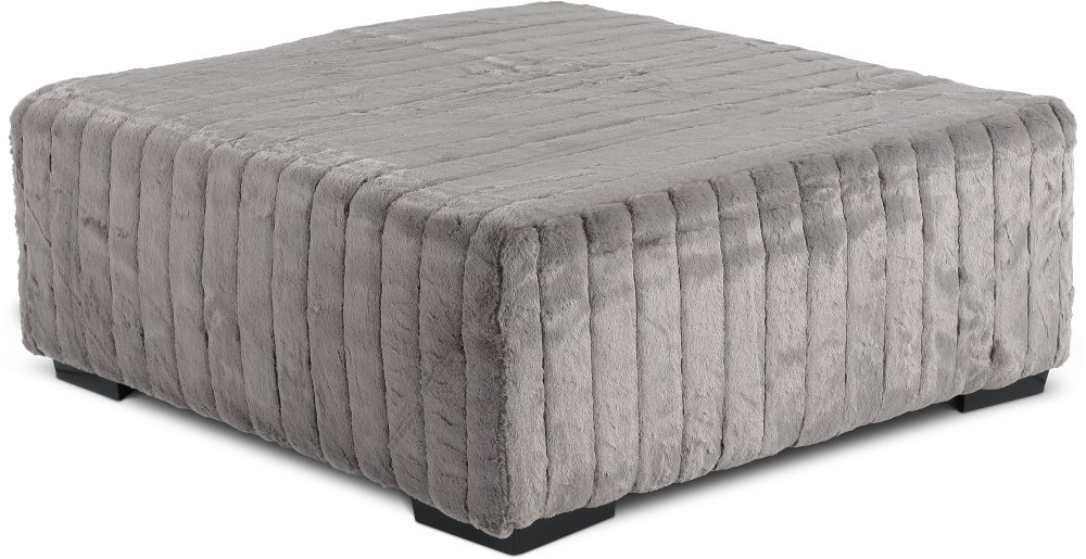Hendrix Gray Cocktail Ottoman
