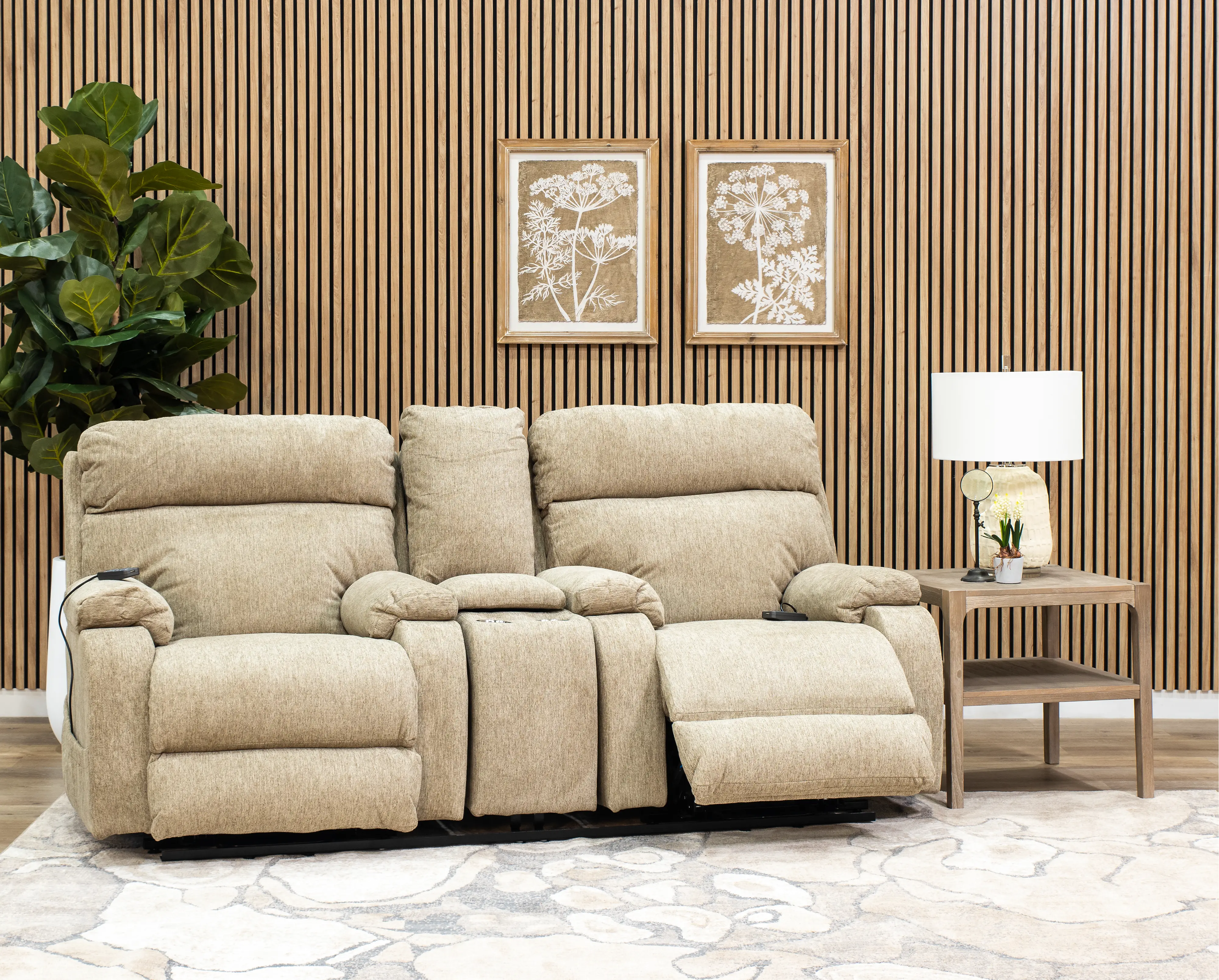 764819/2018-26/2019-26 Regenerator Beige Power Reclining Loveseat with Heat and Massage-2