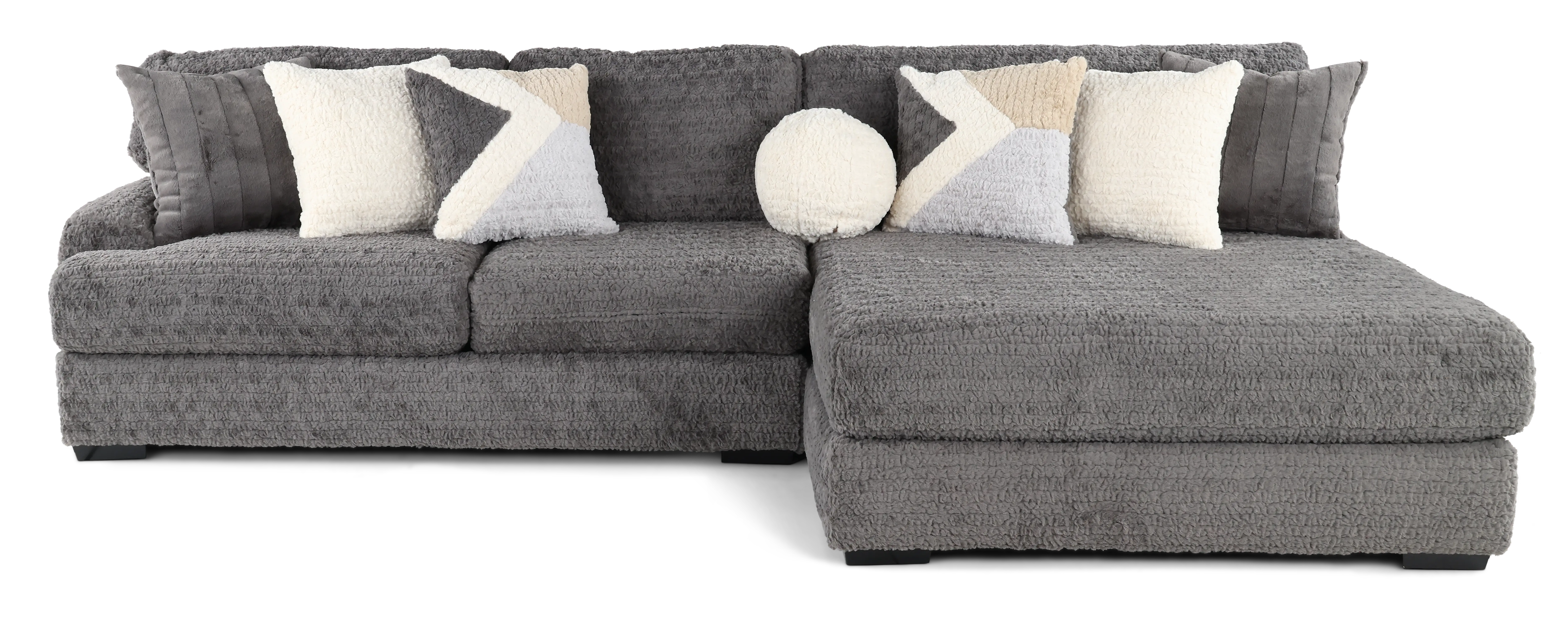 Hendrix Gray 2 Piece Sectional with Double Chaise-1