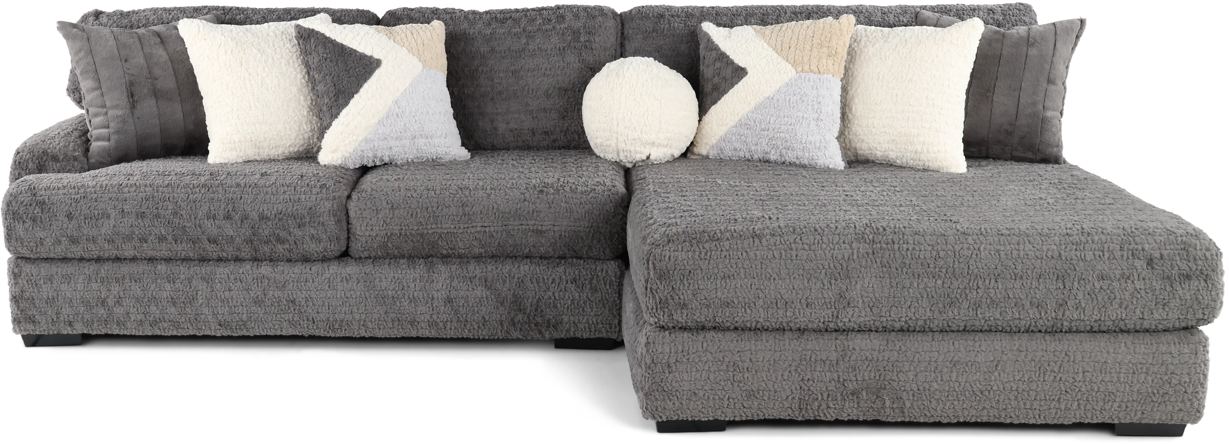 Hendrix Gray 2 Piece Sectional with Double Chaise-1