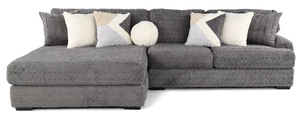 Hendrix Gray 2 Piece Sectional with Double Chaise