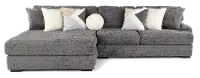 Hendrix Gray 2 Piece Sectional with Double Chaise