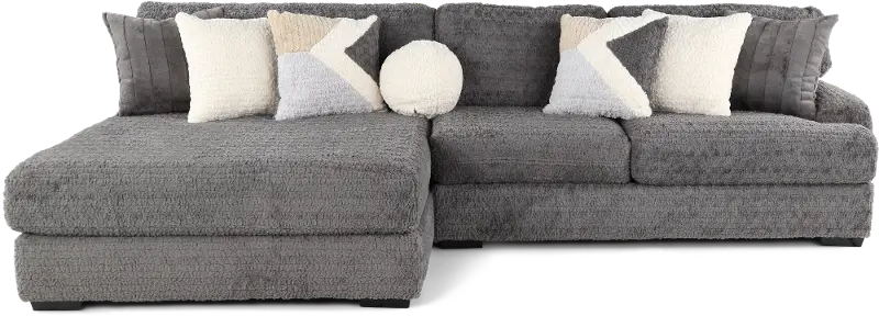 Hendrix Gray 2 Piece Sectional with Double Chaise