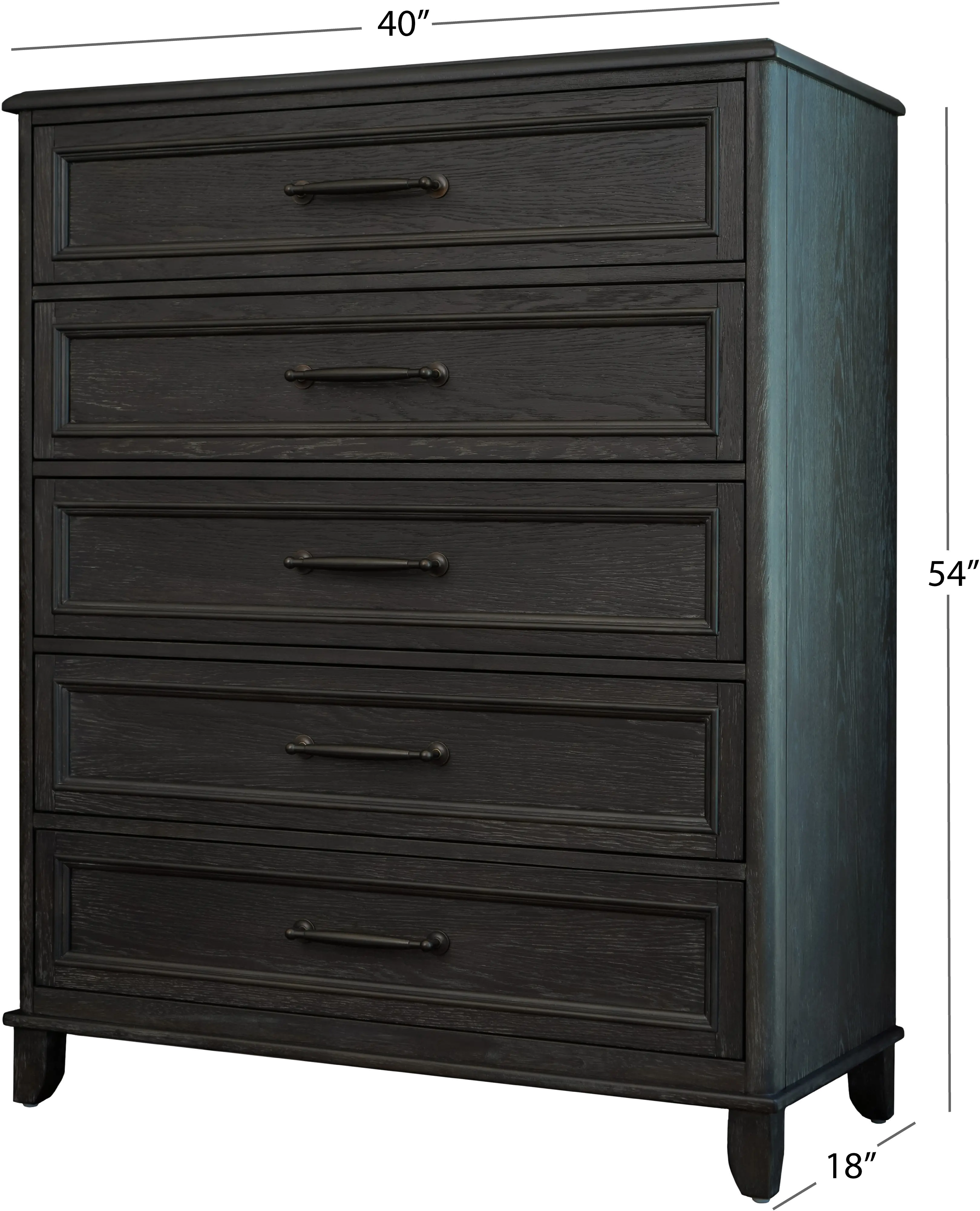 Arielle Dark Brown Chest of Drawers-7