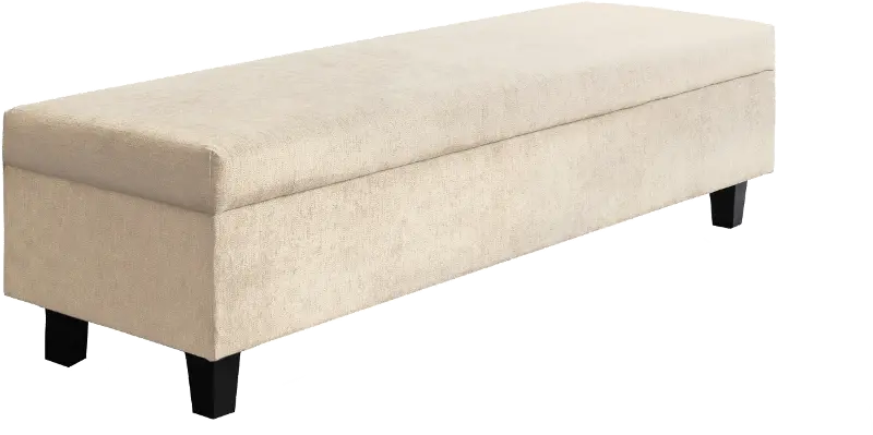Arlene Cream Upholstered Storage Bench