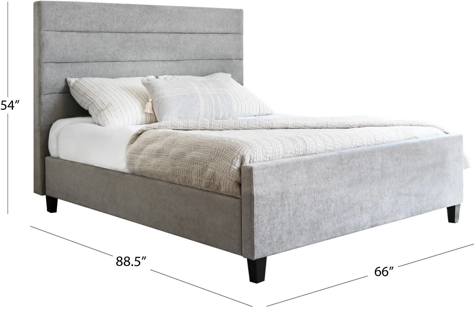 Arlene Gray Upholstered Queen Bed-5