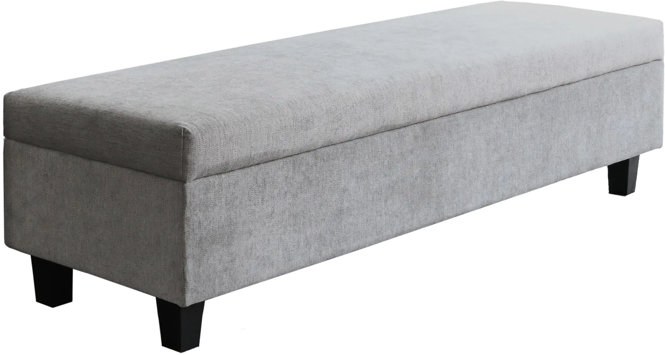 Arlene Gray Upholstered Storage Bench-1