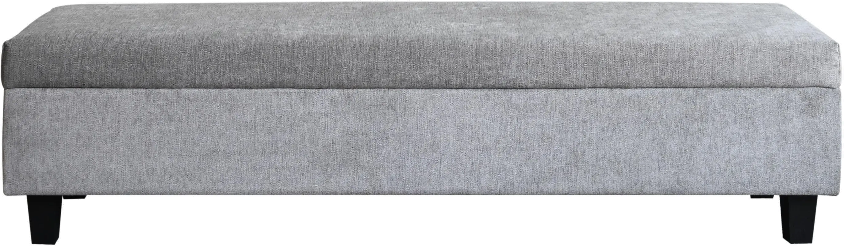 Arlene Gray Upholstered Storage Bench-3