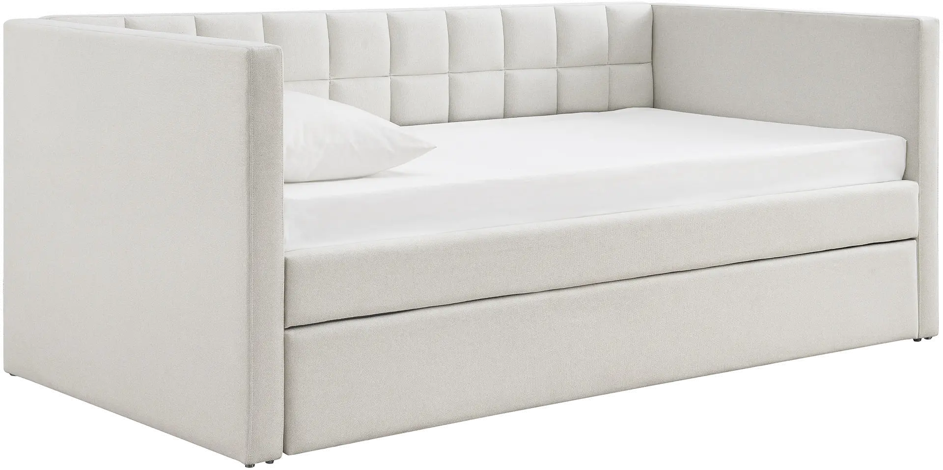 Claudia Ivory Upholstered Twin Daybed with Trundle-3