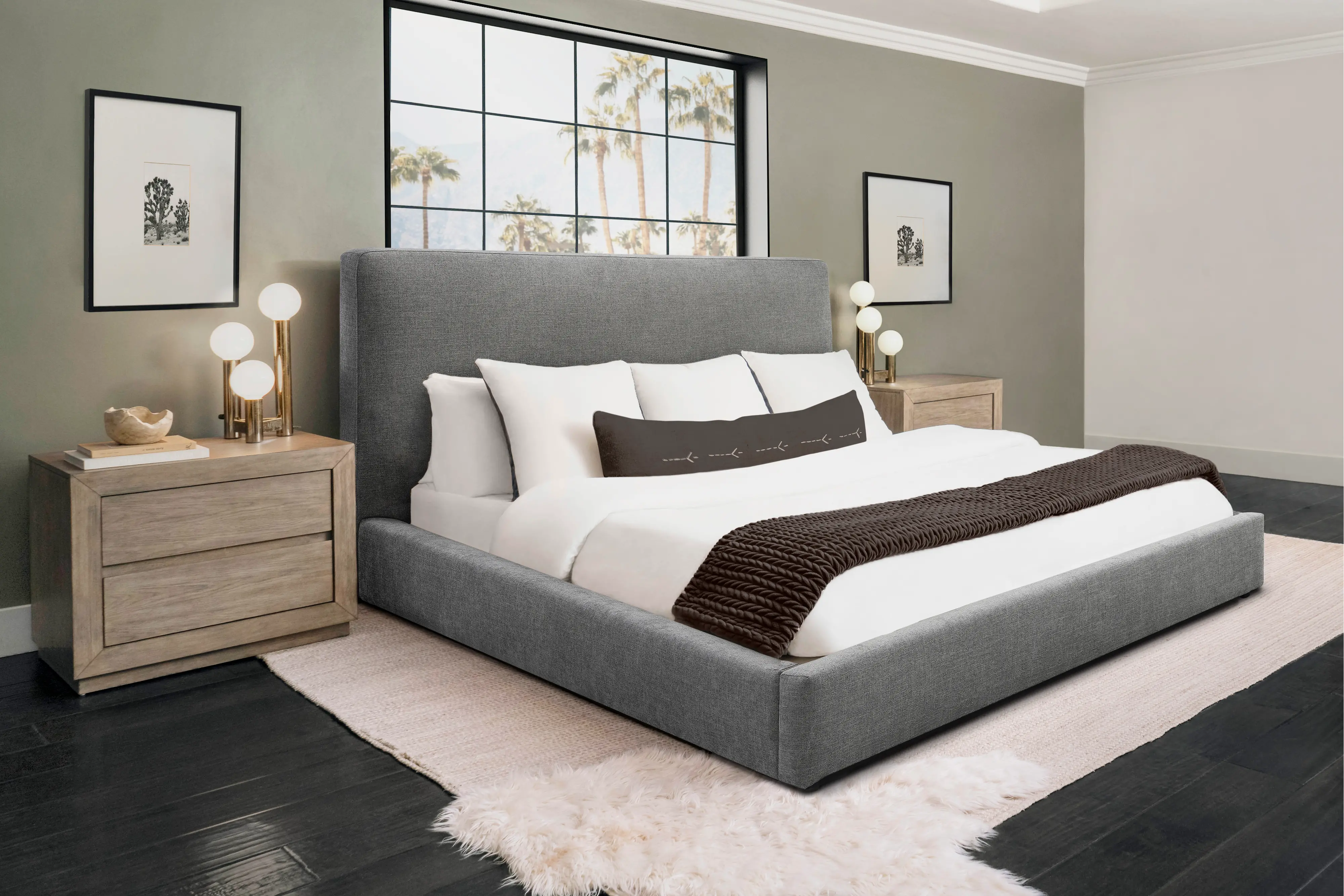 Lennox Gray Upholstered King Bed-2