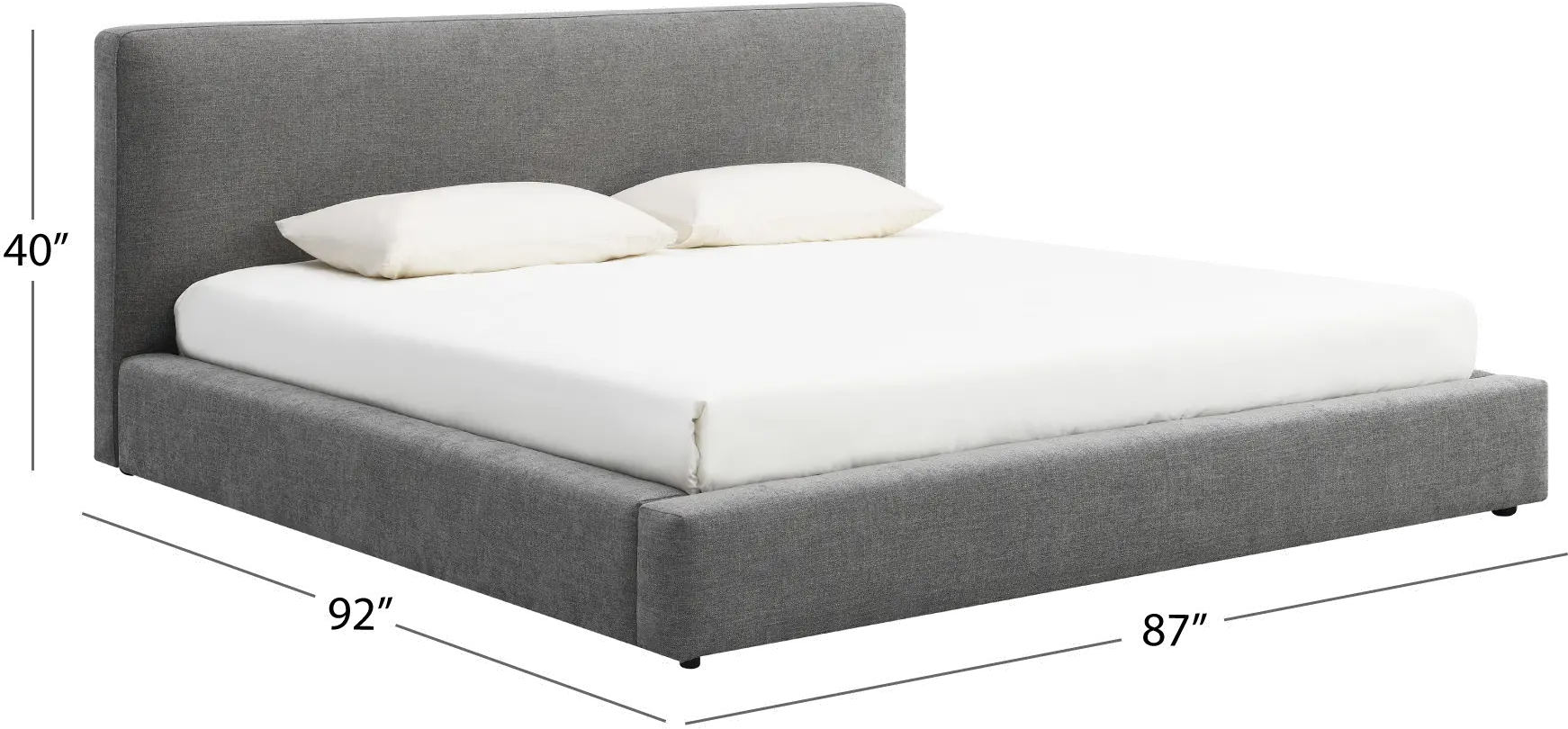 Lennox Gray Upholstered King Bed-7