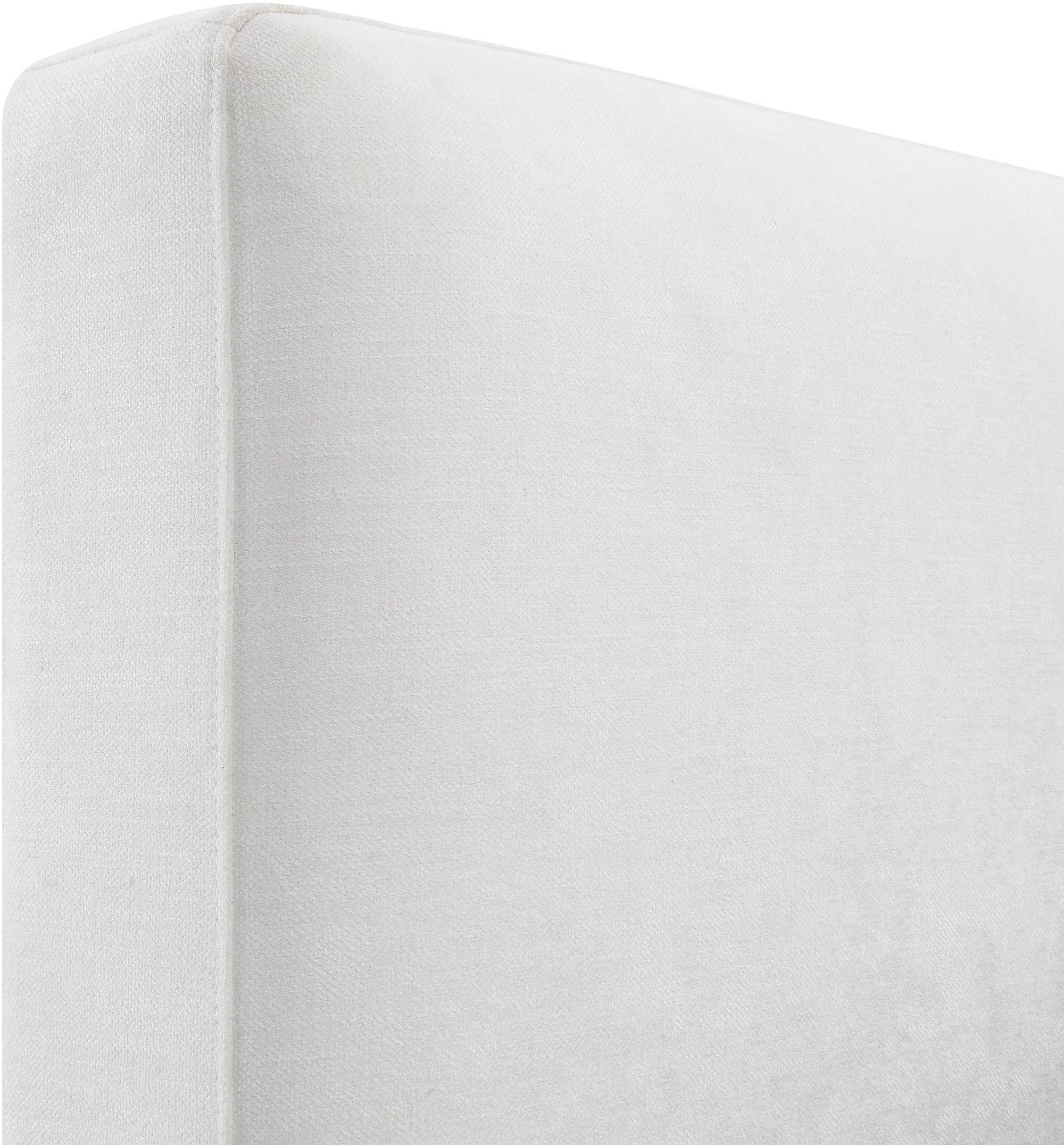 Lennox White Upholstered King Bed-5