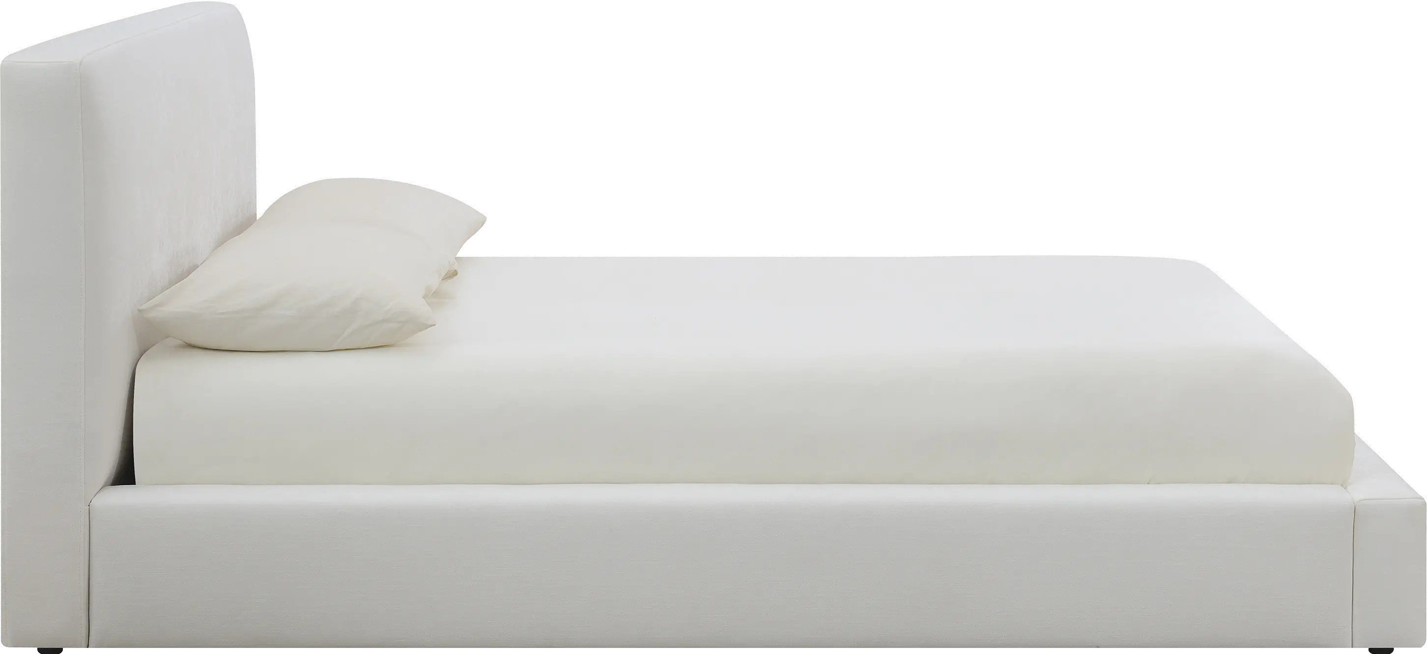 Lennox White Upholstered Queen Bed-4