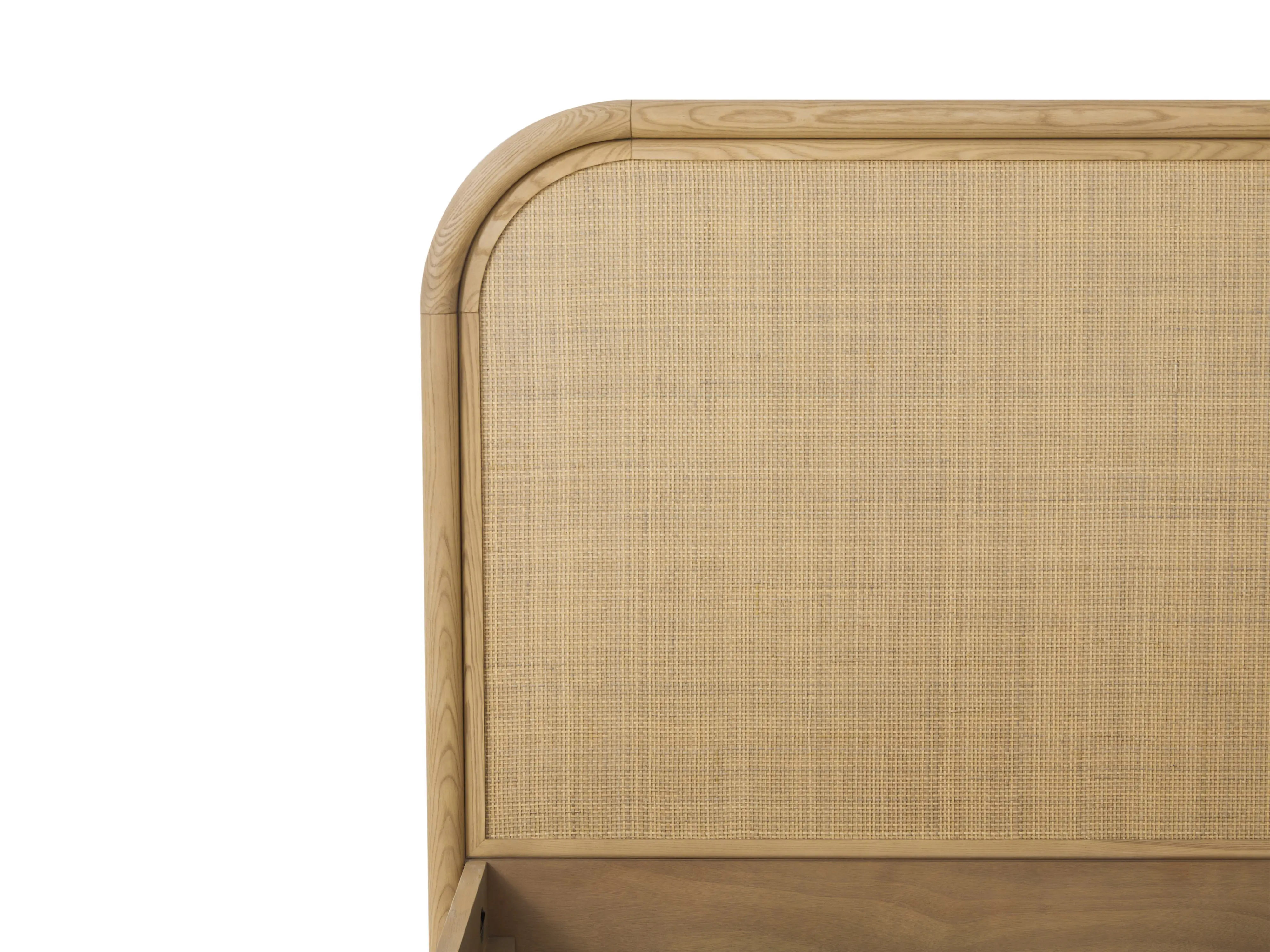 JoJo Fletcher Ella Light Brown Oak & Natural Cane King Bed-4