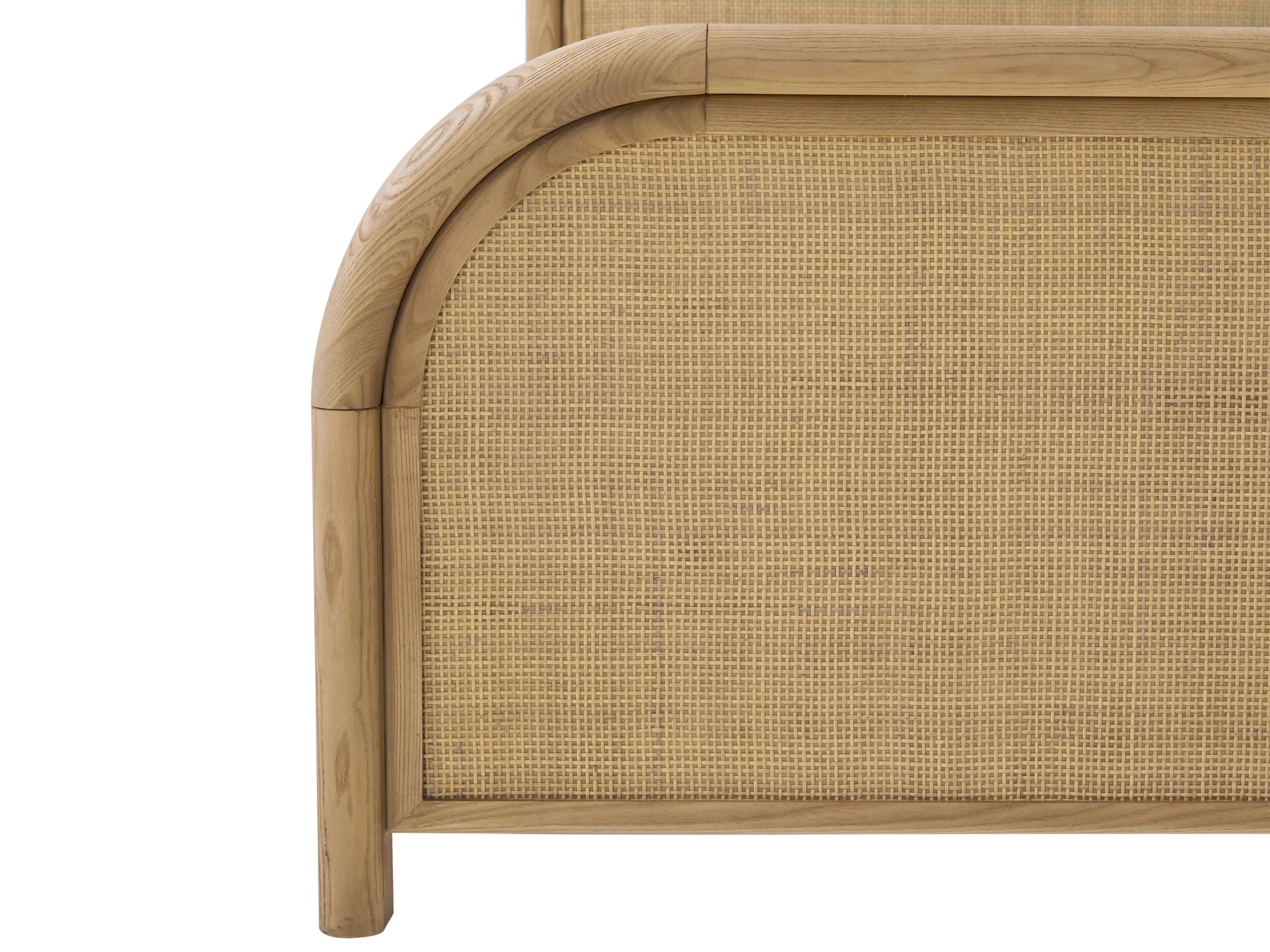 JoJo Fletcher Ella Light Brown Oak & Natural Cane King Bed-6