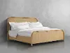 JoJo Fletcher Ella Light Brown Oak & Natural Cane Queen Bed