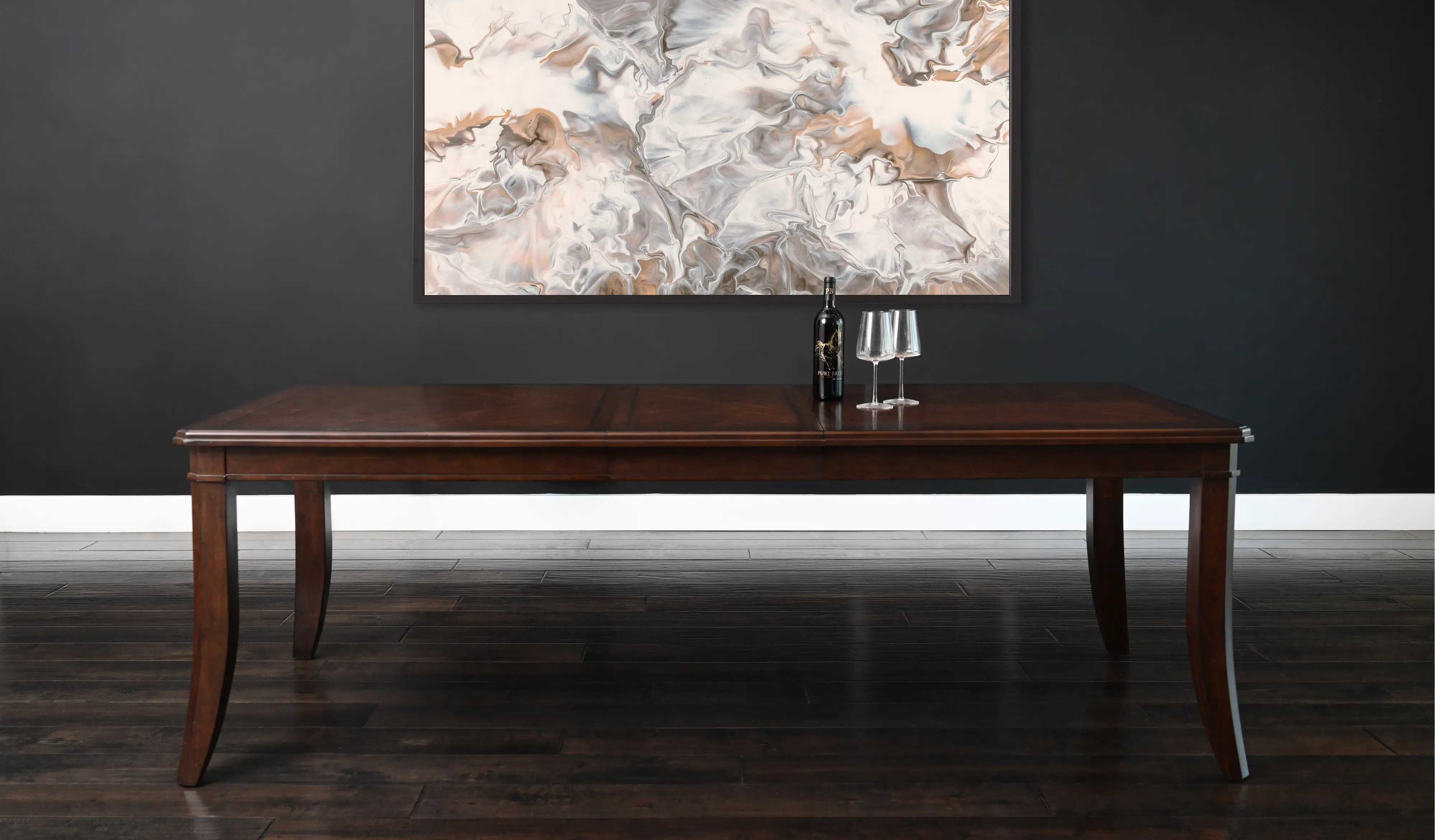 Brock Dark Brown Formal Dining Table-3