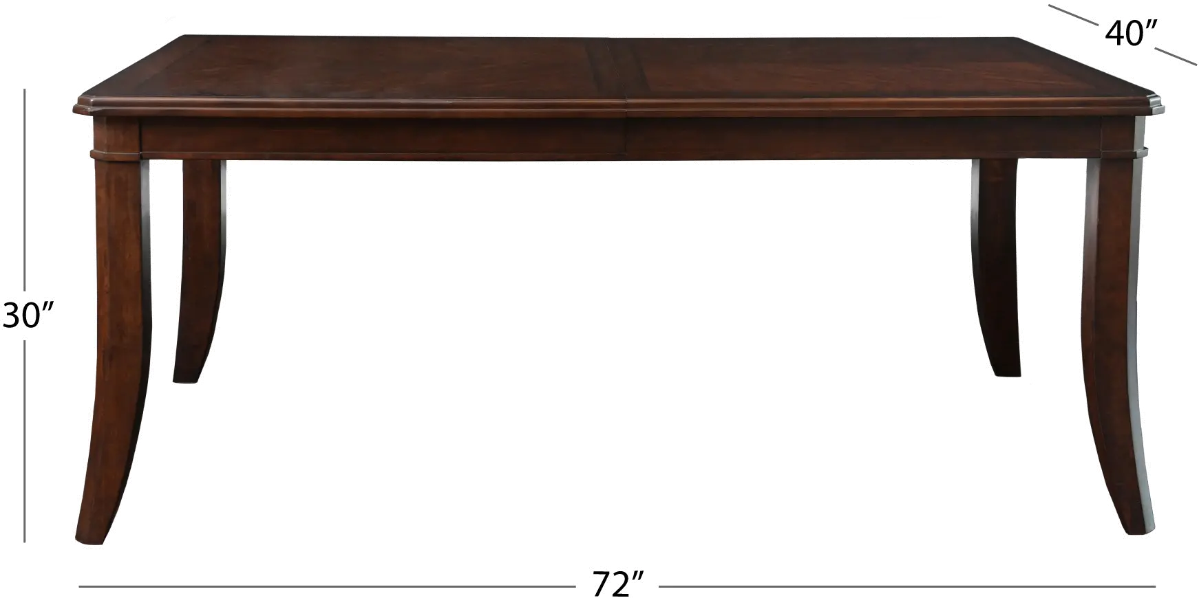 Brock Dark Brown Formal Dining Table-6