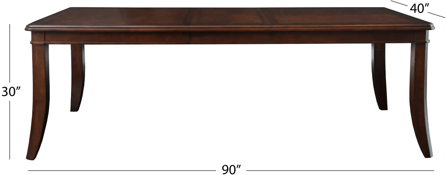 Brock Dark Brown Formal Dining Table-7
