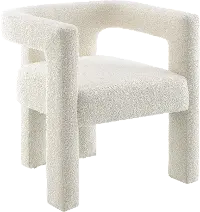 Cassie Ivory Boucle Dining Chair