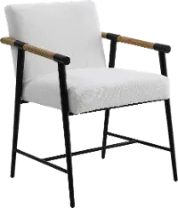 Pacifica White Upholstered Dining Chair