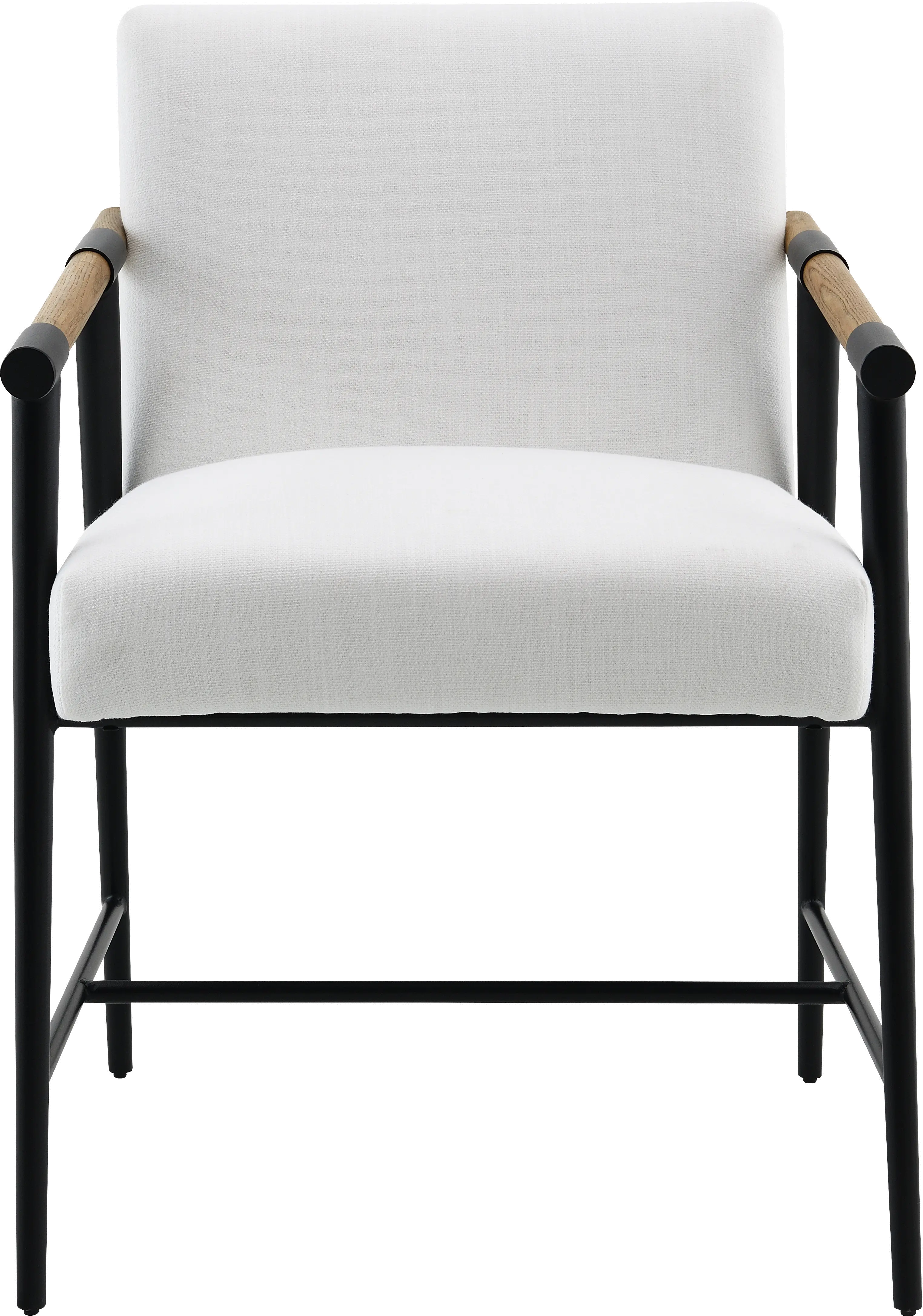 Pacifica White Upholstered Dining Chair-3