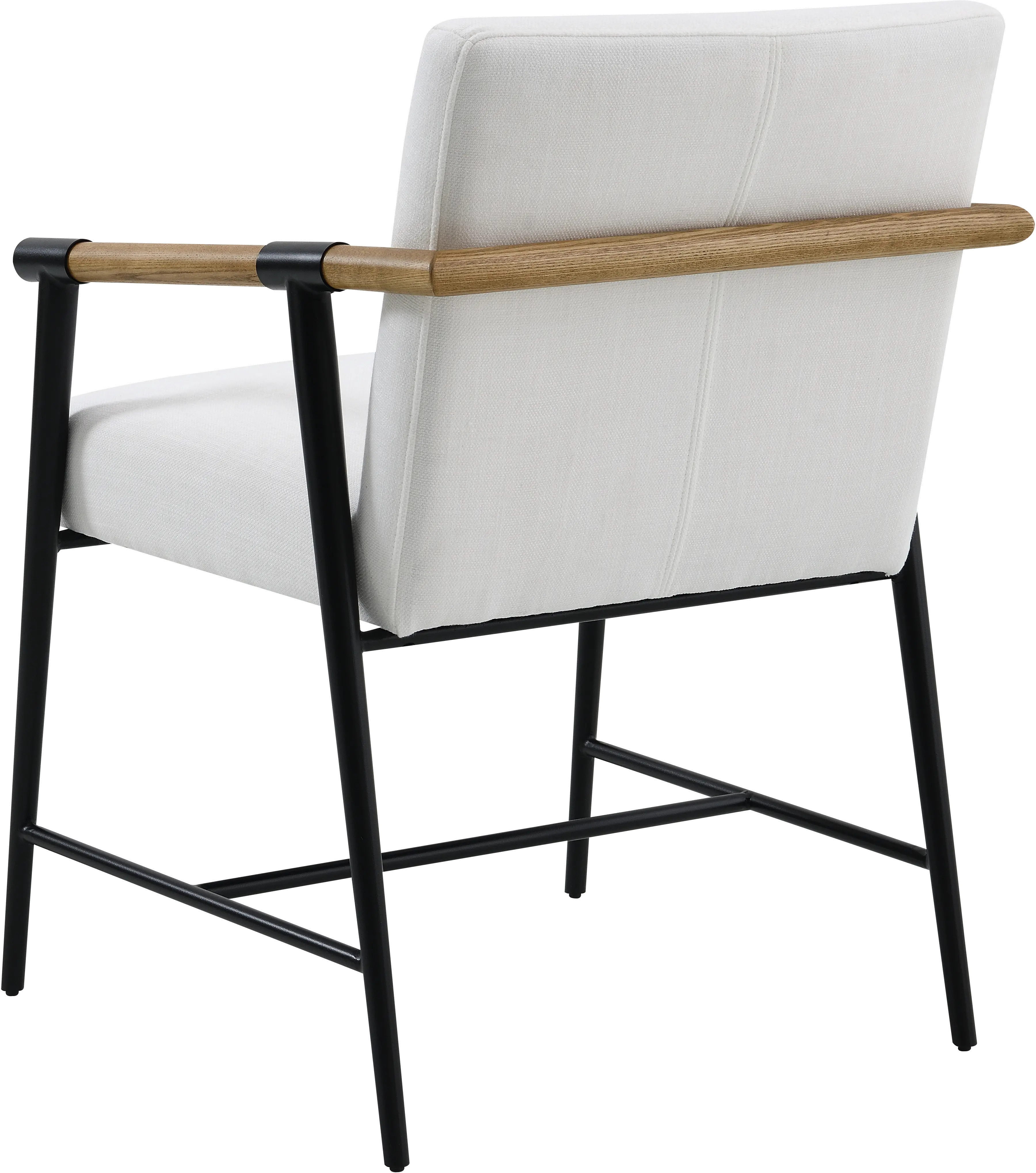 Pacifica White Upholstered Dining Chair-5